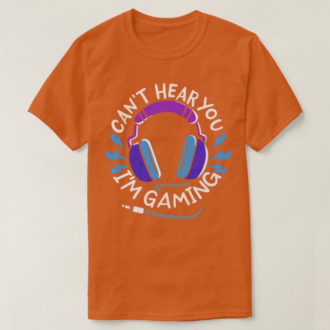Camiseta Auriculares de juego (Diseño del anverso)