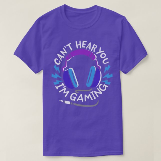 Camiseta Auriculares de juego (Diseño del anverso)