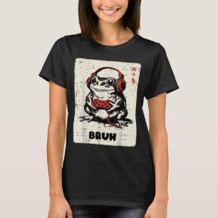 Camiseta Auriculares de jugador de rana, broma de meme de j