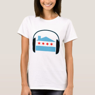 Camiseta Auriculares de la bandera de casa de Chicago