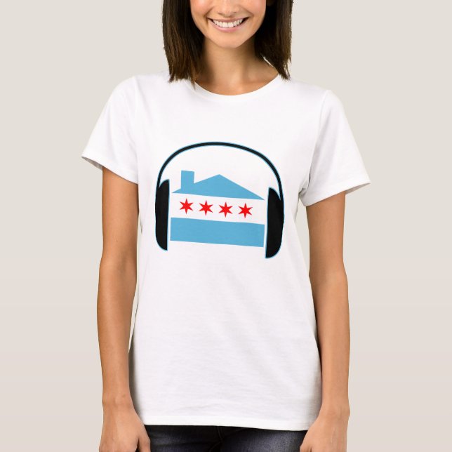 Camiseta Auriculares de la bandera de casa de Chicago (Anverso)