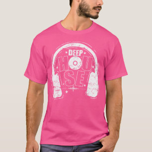 Camiseta Auriculares de Música de Baile Deep House