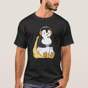 Camiseta Auriculares de pingüino para juegos de azar