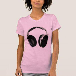 Camiseta Auriculares de Pop Art