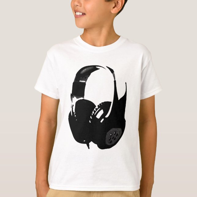 Camiseta Auriculares de Pop Art (Anverso)