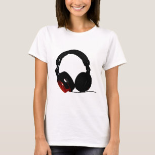 Camiseta Auriculares de Pop Art
