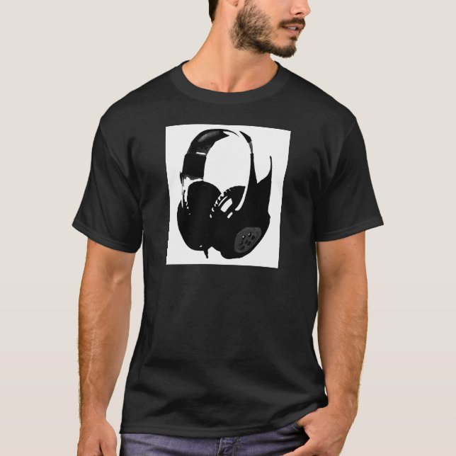 Camiseta Auriculares de Pop Art (Anverso)