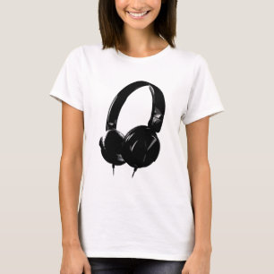 Camiseta Auriculares de Pop Art