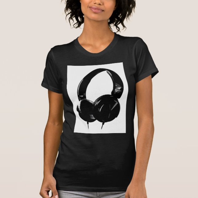 Camiseta Auriculares de Pop Art (Anverso)