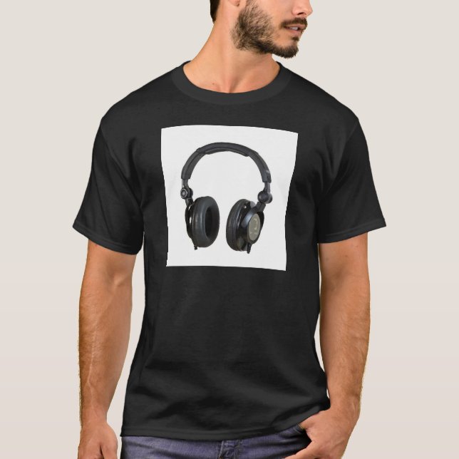 Camiseta Auriculares de Pop Art (Anverso)