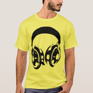 Camiseta Auriculares del vintage