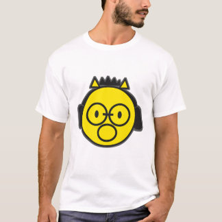 Camiseta Auriculares Divertidos Cara Amarilla