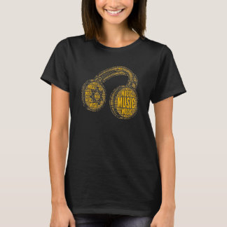 Camiseta Auriculares Dj Música Músico Para Mamá