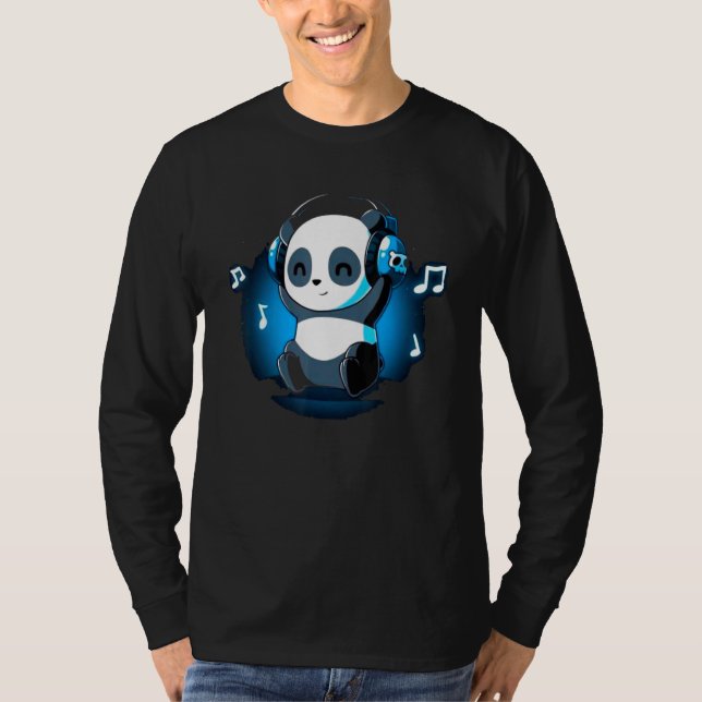 Camiseta Auriculares Dj Panda (Anverso)
