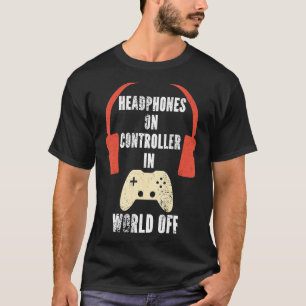 Camiseta Auriculares En Control En World Off Music Gaming
