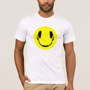 Camiseta Auriculares felices de la cara