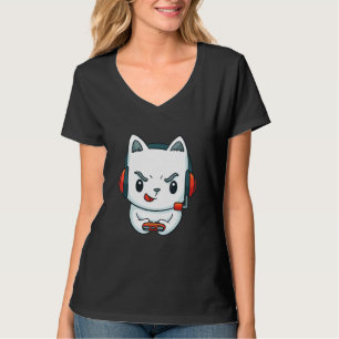 Camiseta Auriculares Gaming Gaming Gaming Kitten