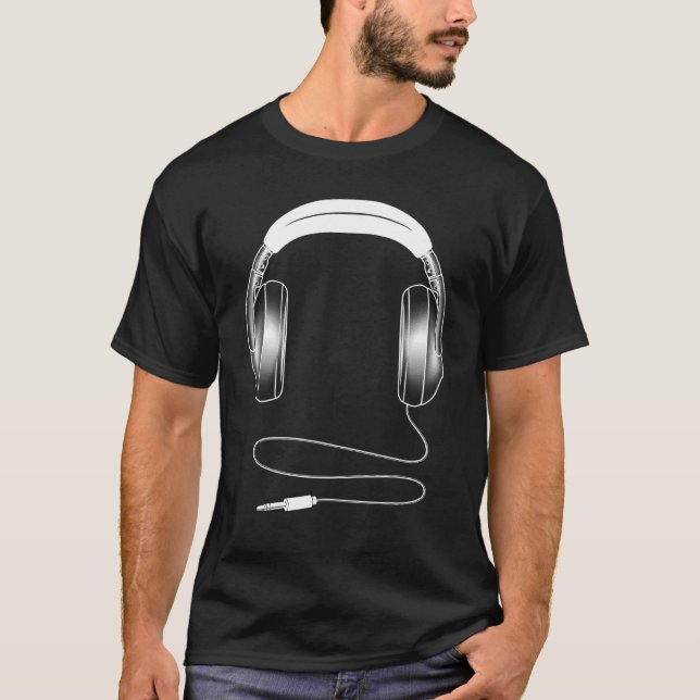 Camiseta Auriculares Guay Para Hombres Mujeres Artista De M (Anverso)