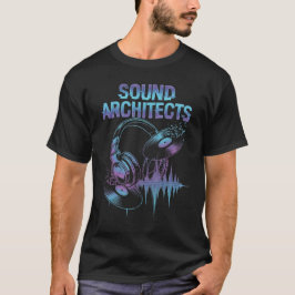 Camiseta Auriculares Neon Dj Sound Architects para Hombres 