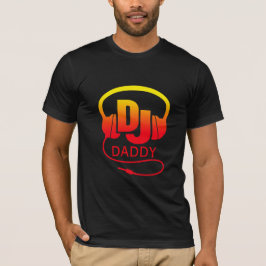 Camiseta Auriculares para DJ rojo papá