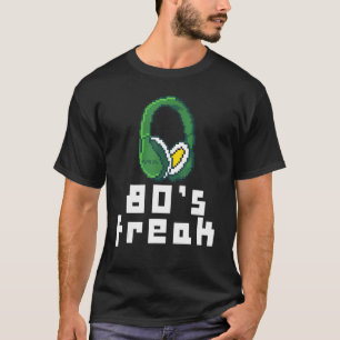 Camiseta Auriculares Pixelados Freak de los años 80 Retro R