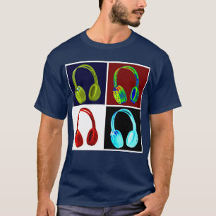 Camiseta Auriculares Pop Art