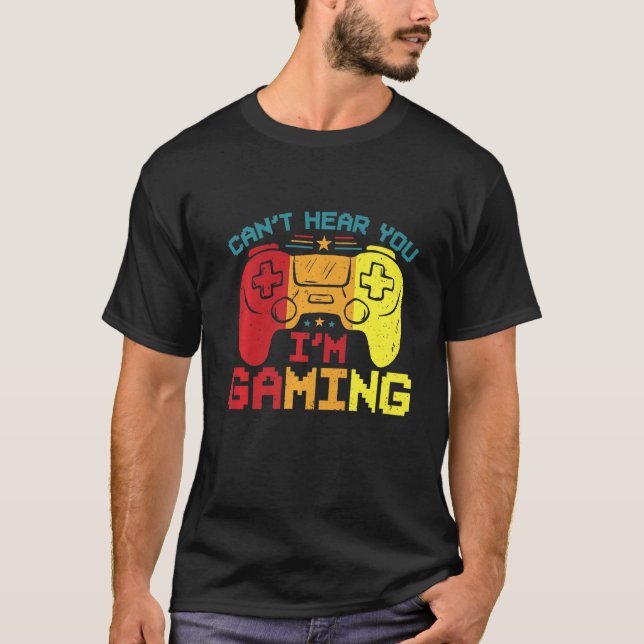 Camiseta Auriculares Retro Gamer Lo siento No Te Escucho So (Anverso)