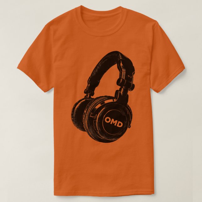 Camiseta Auriculares retro OMD (Diseño del anverso)