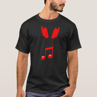 Camiseta auriculares rojos