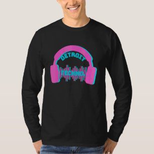 Camiseta Auriculares Techno Detroit Festival de Música Edm