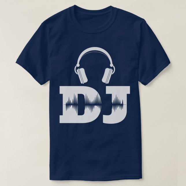 Camiseta Auriculares Techno Music DJ (Diseño del anverso)