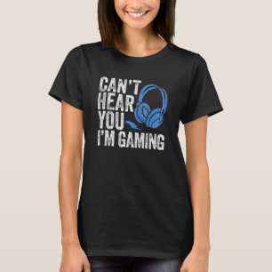 Camiseta Auriculares Tee De Gamer No Pueden Escucharle