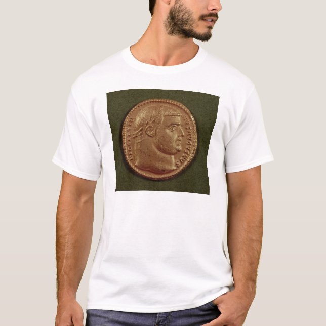 Camiseta Aurífero de Diocletian que lleva una guirnalda del (Anverso)
