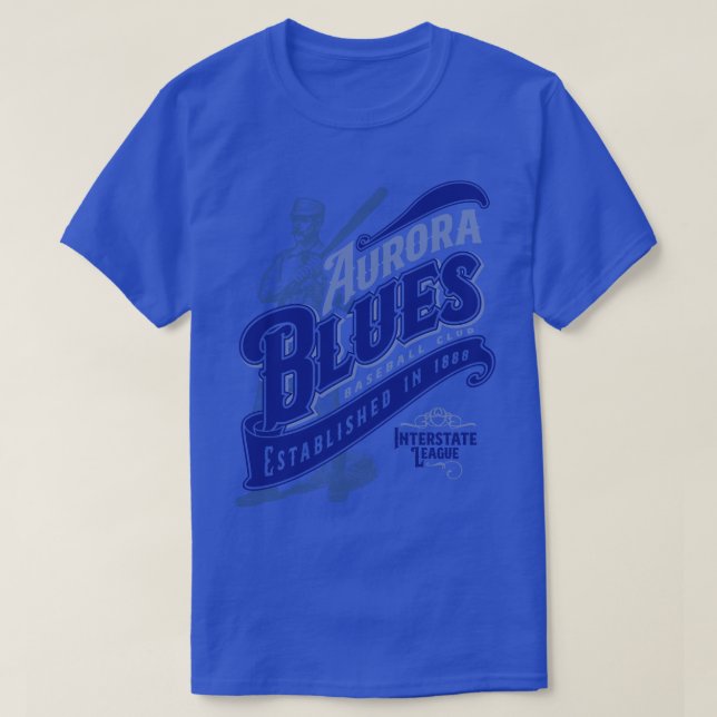 Camiseta Aurora Blues (Diseño del anverso)