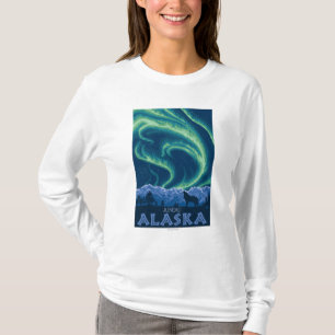 Camiseta Aurora boreal - Juneau, Alaska