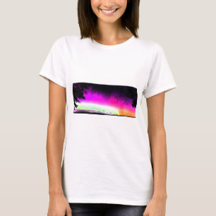Camiseta Aurora Boreal Luces del Norte Cielo Noche Naturale