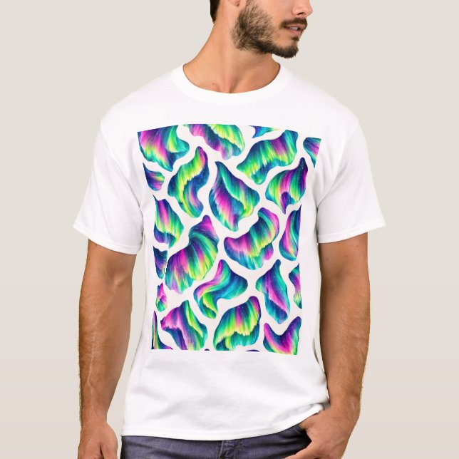 Camiseta Aurora Boreal Luz del Norte (Anverso)