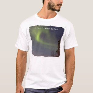 Camiseta Aurora boreal suave; Personalizable