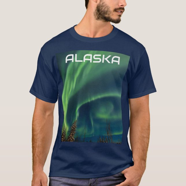 Camiseta Aurora Borealis Lámparas del Norte Noruega Ártico  (Anverso)