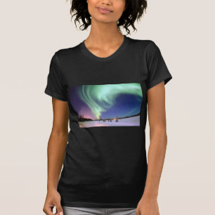 Camiseta Aurora Borealis, o aurora boreal, Alaska