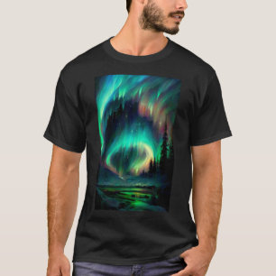 Camiseta Aurora Borealis/ Regalo de las luces boreales