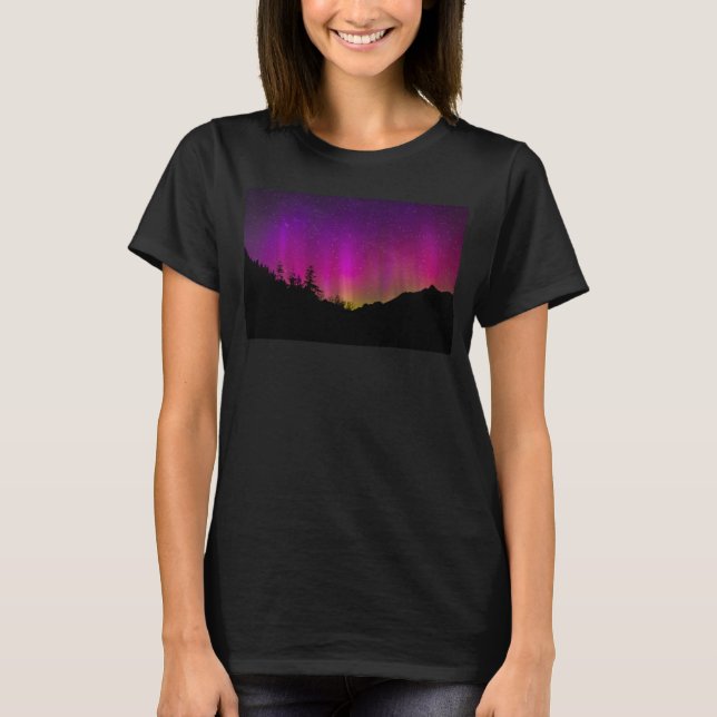Camiseta Aurora Borealis Starry Night Sky (Anverso)