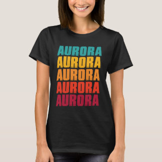 Camiseta Aurora Colorado Souvenir  Retro Vintage Aurora