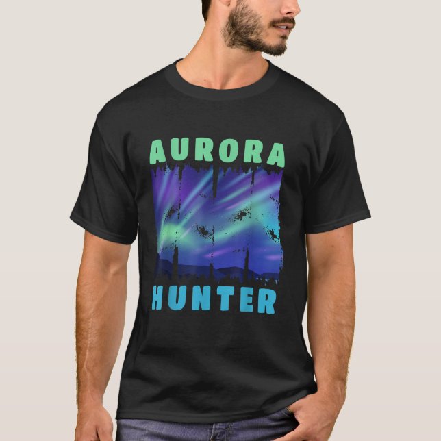 Camiseta Aurora Hunter Luz Norte (Anverso)