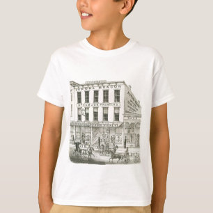 Camiseta Aurora Illinois Aurora Beacon News 1871 Stone Lith