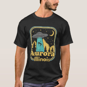 Camiseta Aurora Illinois OVNI Alien Hunter Orgullo Estatal 
