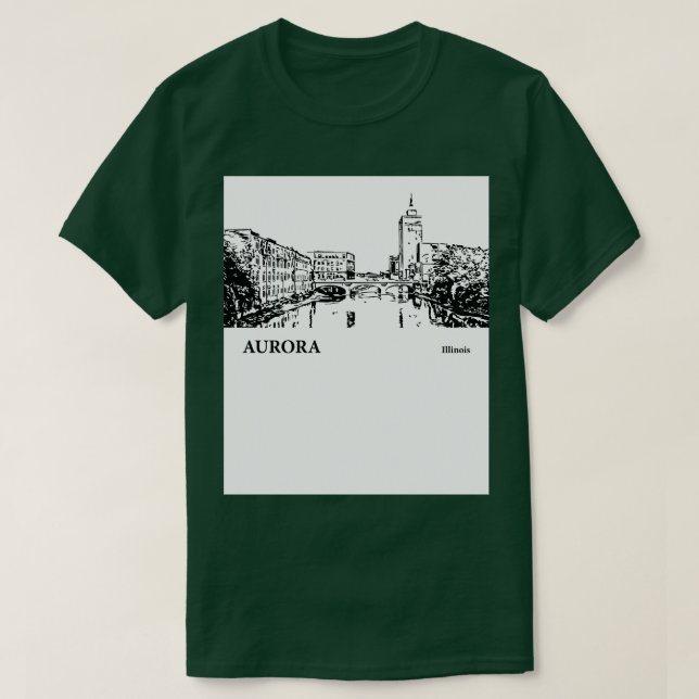 Camiseta Aurora Illinois TShirt 1 (Diseño del anverso)