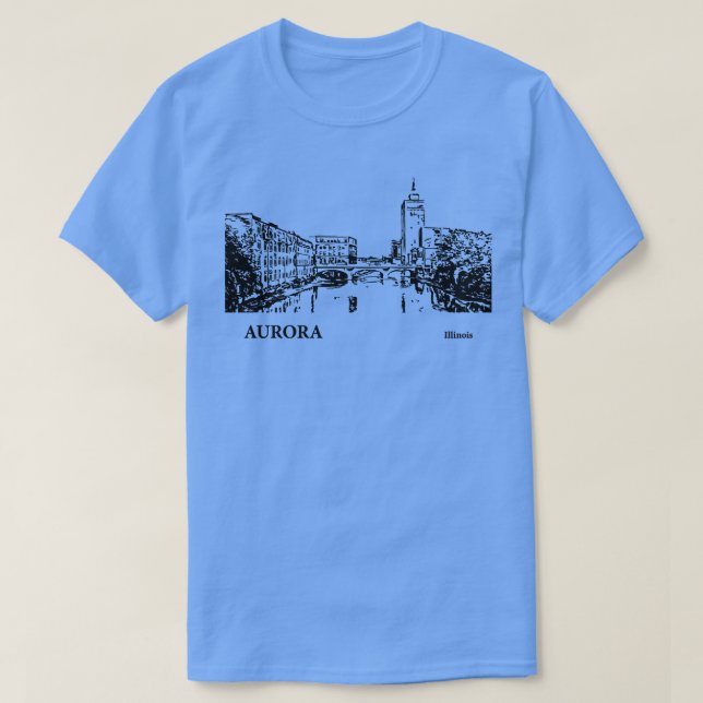 Camiseta Aurora Illinois TShirt 2 (Diseño del anverso)