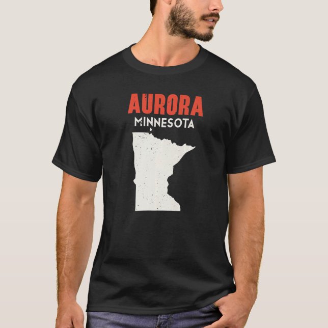 Camiseta Aurora Minnesota Estados Unidos de América Viajes  (Anverso)