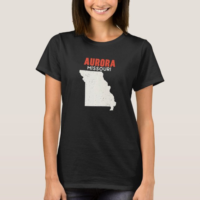 Camiseta Aurora Missouri Estados Unidos de América Viaje Mi (Anverso)